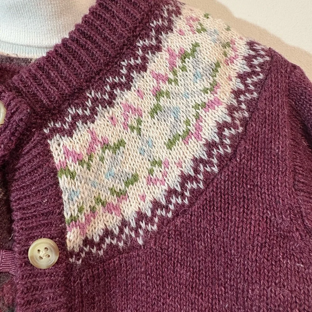 Old Navy Vintage Girls 3‎ PC dress turtleneck and sweater 12 to 18 month purple